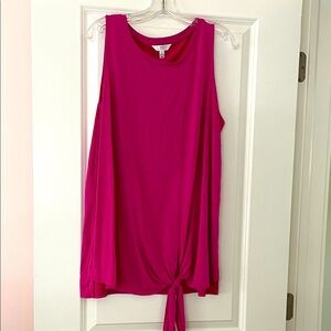 Women's Pink Sleeveless Top